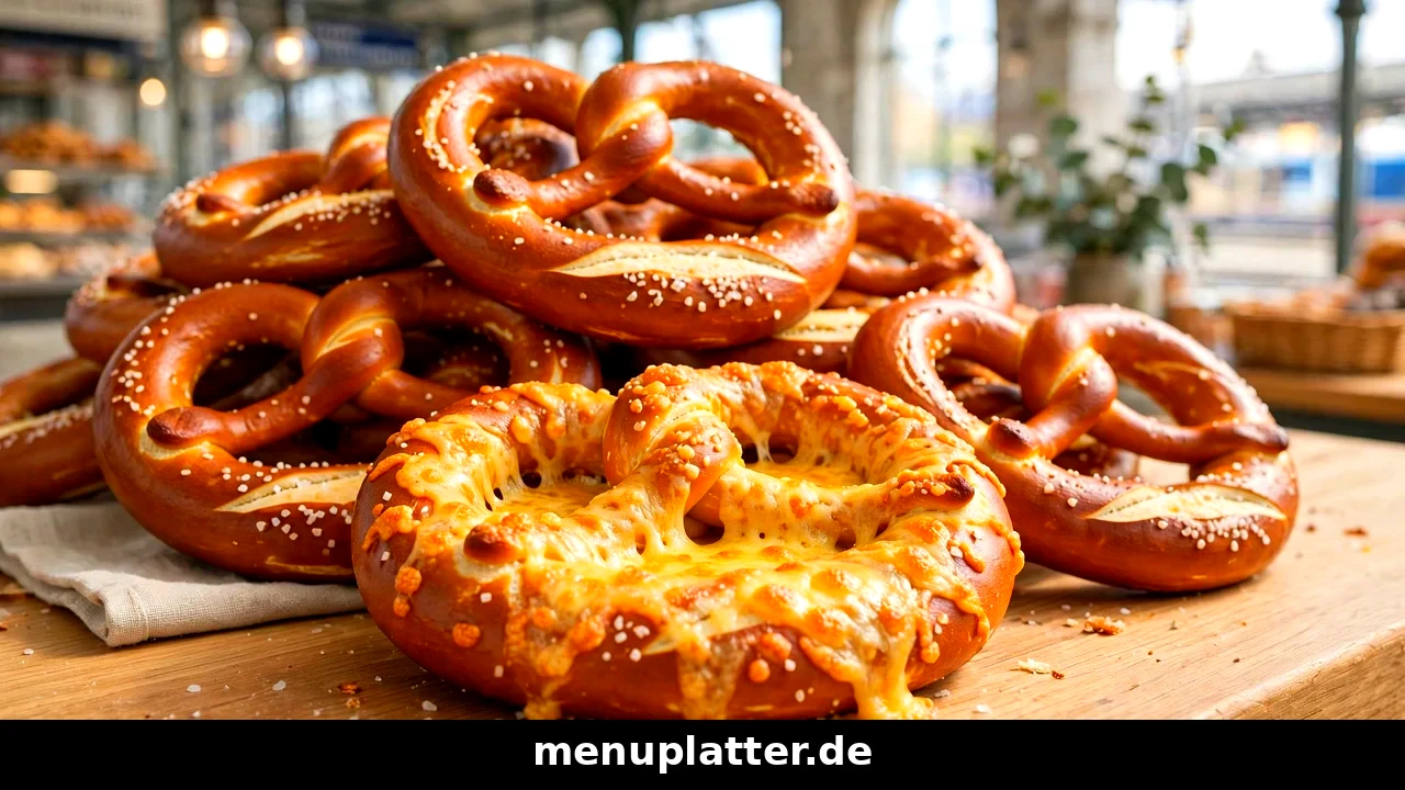 Ditsch Preise für frisch gebackene Laugenbrezeln, Pizza-Brezel und Laugenstangen am Bahnhof