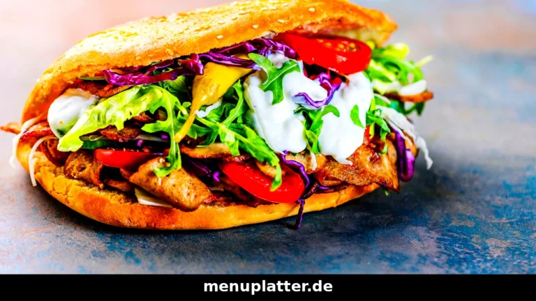Döner Preise Köln mit Döner im Brot, Dürüm und Dönerteller von Kölner Imbissen auf einem Holztisch
