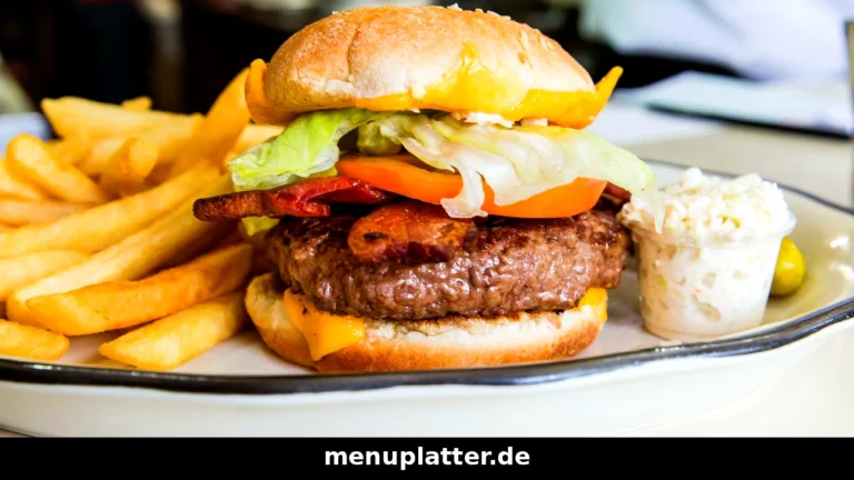 Five Guys Germany prices guide with Bacon Cheeseburger, crispy fries and creamy milkshake on a tray