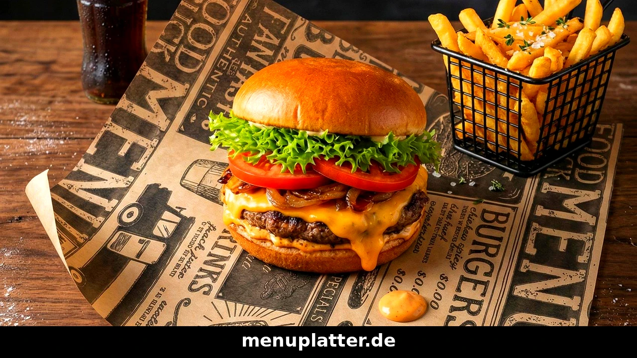 Hans im Glück Preise Bremen mit einem Käseburger mit Pommes frites in einem Korb