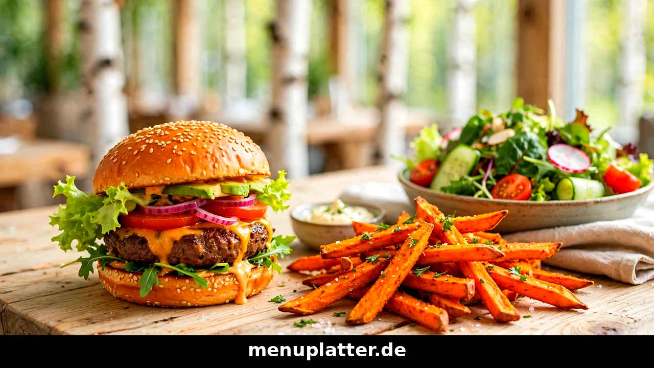Hans im Glück Speisekarte Preise mit saftigem Rindfleischburger, Goldfritten und hausgemachter Limonade im Birkenwald-Restaurant