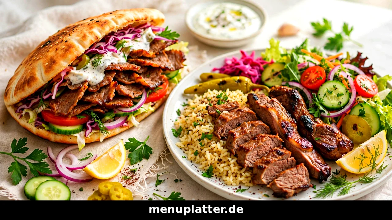 Haus des Döners Speisekarte Preise für Döner Sandwich, Dürüm und Dönerteller mit frischem Salat