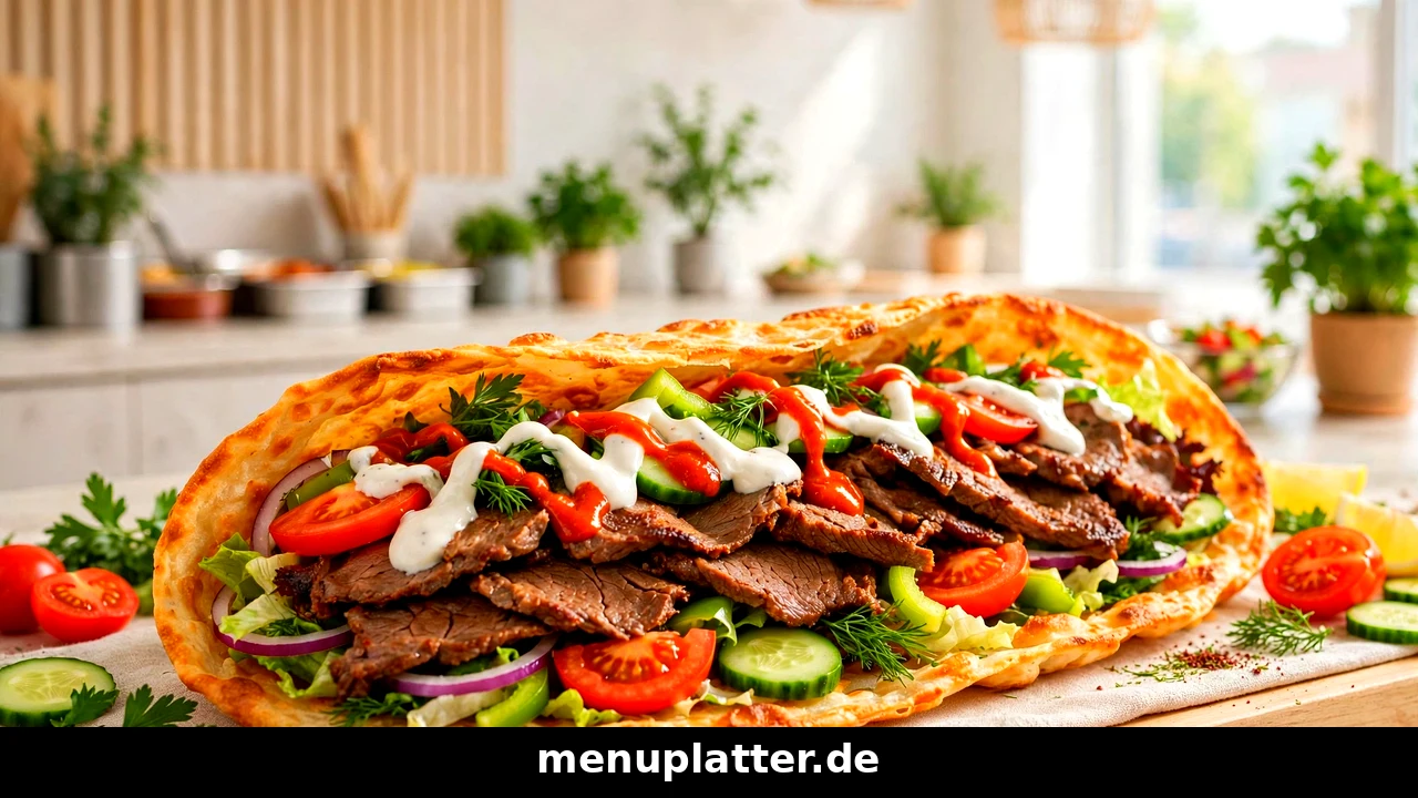 Krispy Kebab Preise für Döner im knusprigen Fladenbrot mit Kalbfleisch, frischem Salat und besonderen Soßen in der Filiale Bielefeld