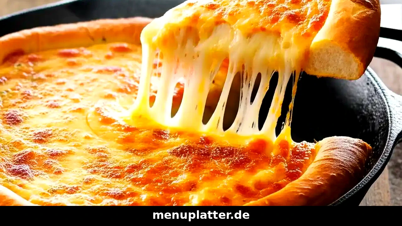 Pizza Hut Germany menu prices with Pan Pizza, Cheezy Crust pizza and chicken wings on a table