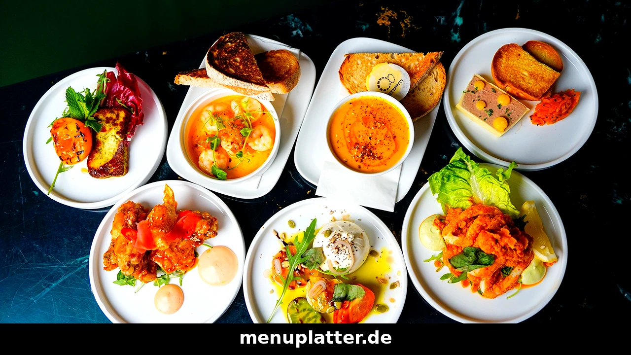Restaurant Preise Kassel mit mehreren kleinen Gerichten zum Teilen auf einem Restauranttisch