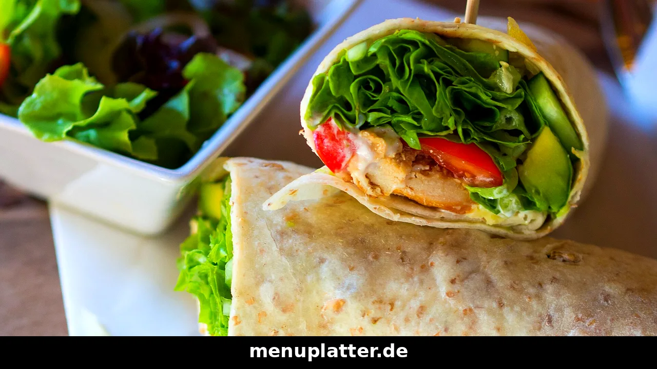 Subway Preise Bremen mit Hähnchen-Wrap und frischem Beilagensalat auf dem Tisch