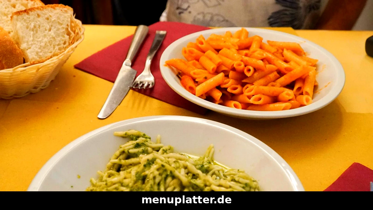 Vapiano Gutscheine mit zwei Pastatellern für zwei – Penne in Tomatensauce und Trofie mit grünem Pesto